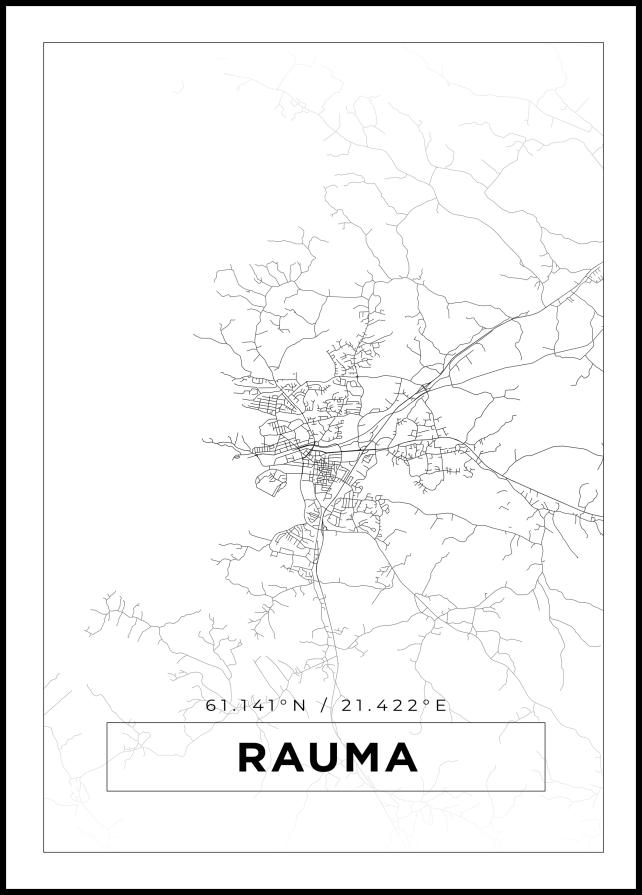 Map - Rauma - White