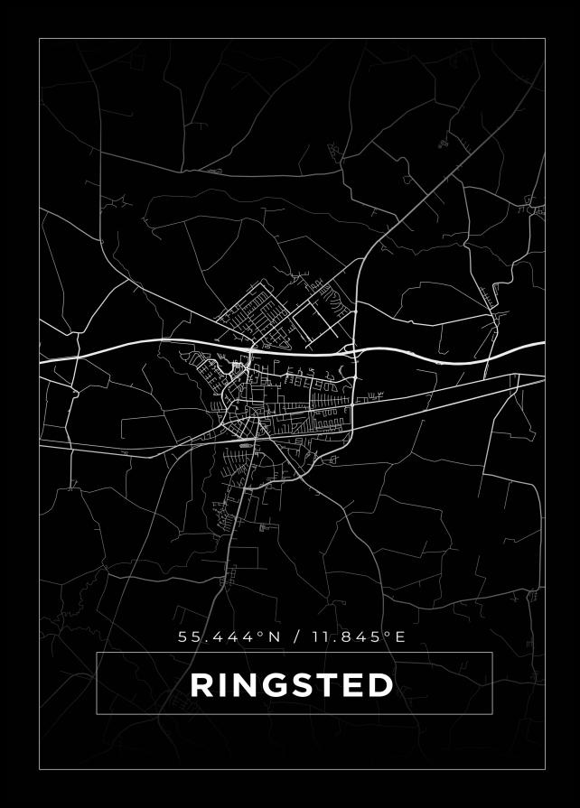 Map - Ringsted - Black