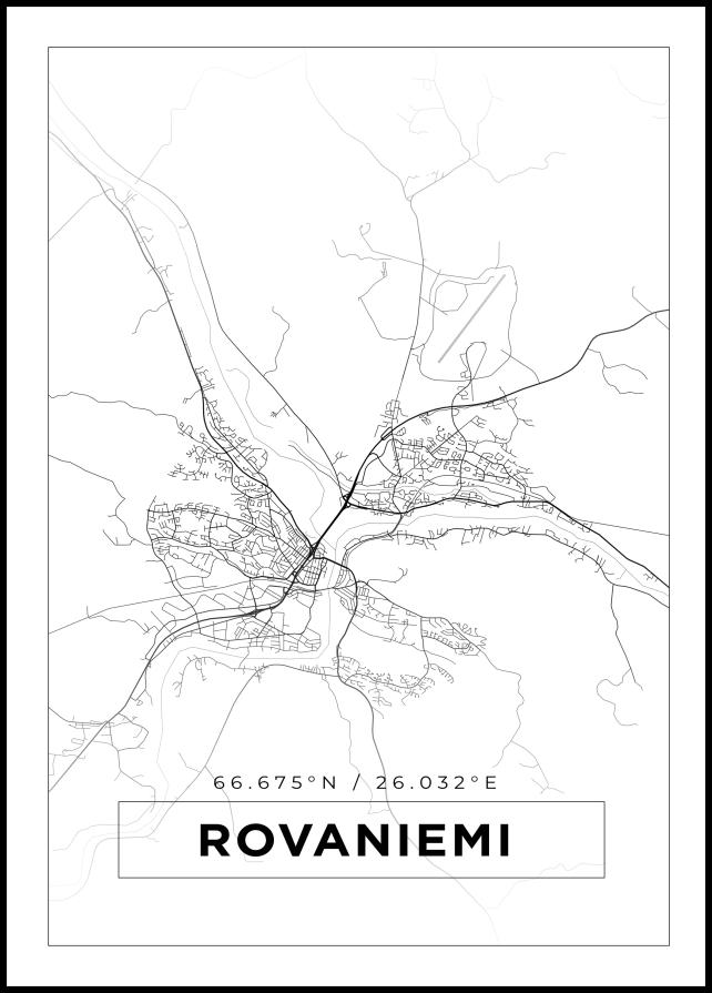 Map - Rovaniemi - White