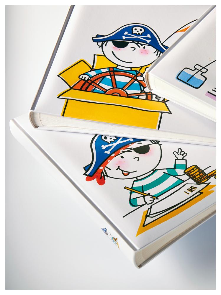 Album enfant Pirate Maternelle - 28x30,5 cm (50 pages blanches / 25 feuilles)