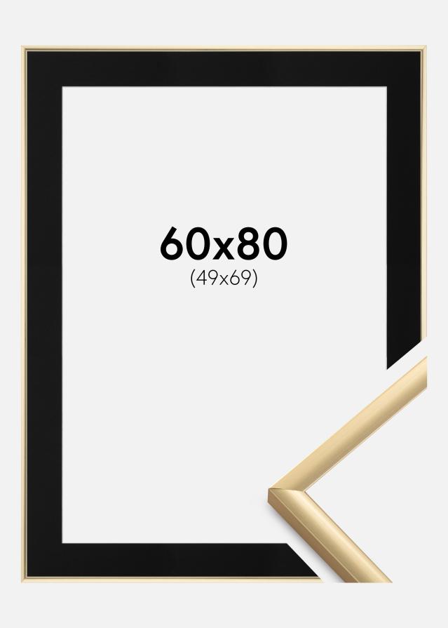 Cadre New Lifestyle Or 60x80 cm - Passe-partout Noir 50x70 cm