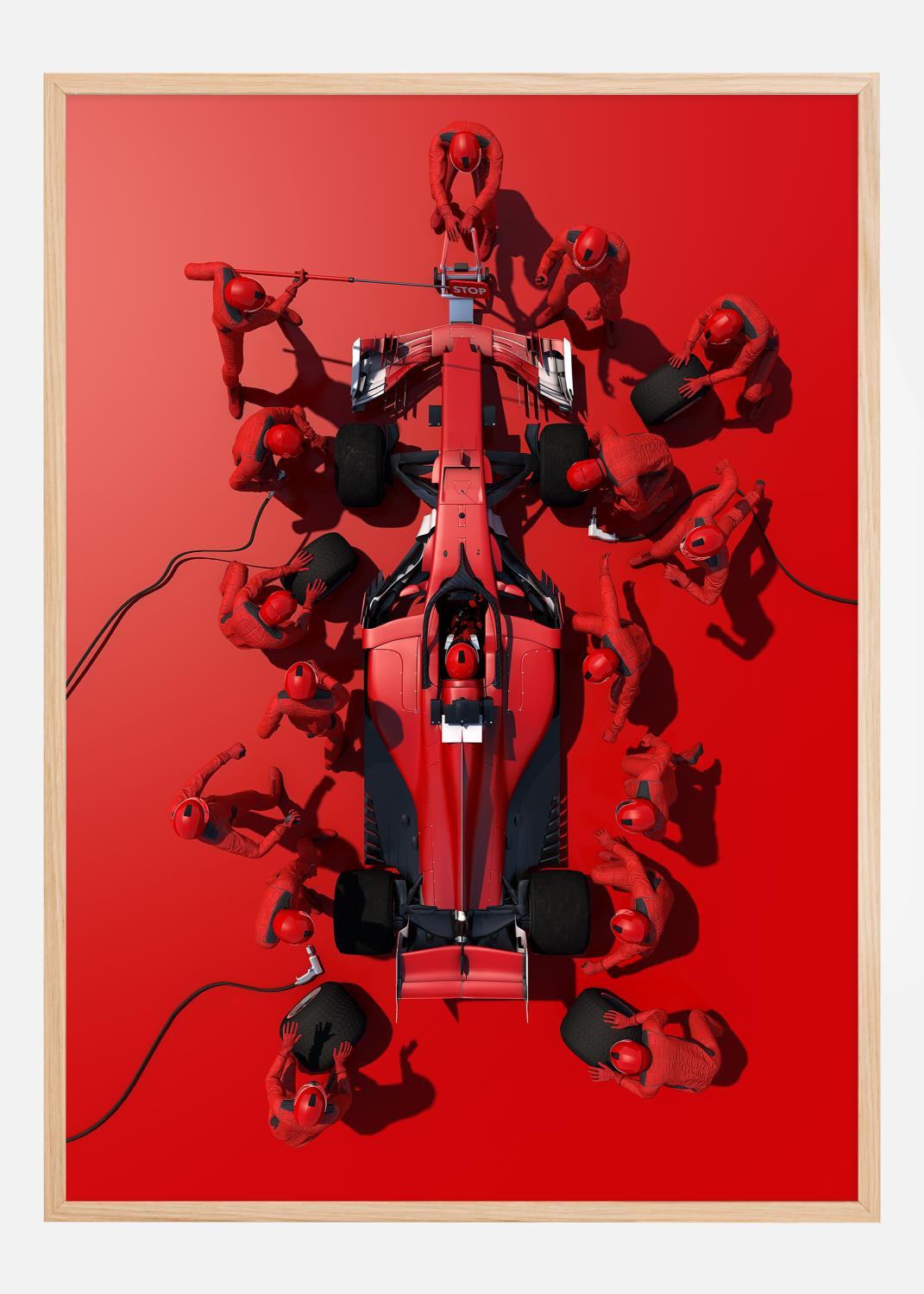 Product Image for Formula 1 red Poster (21x29.7 cm (A4))