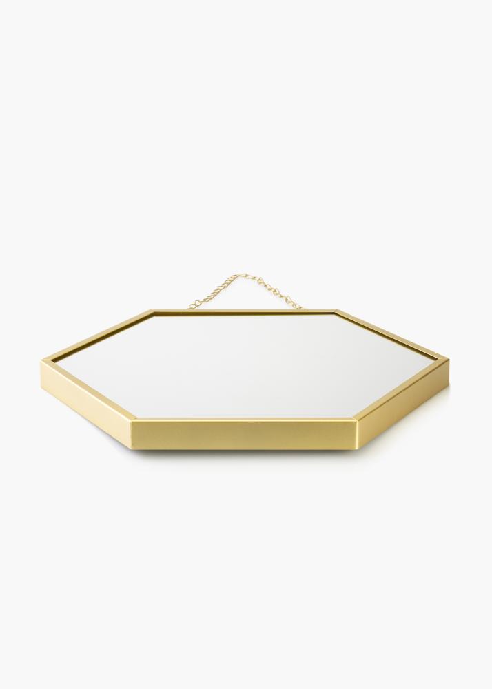 KAILA Miroir Hex Chain - Or 39x45 cm