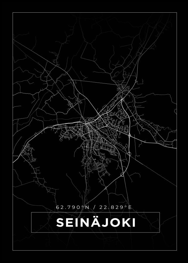 Map - Seinäjoki - Black