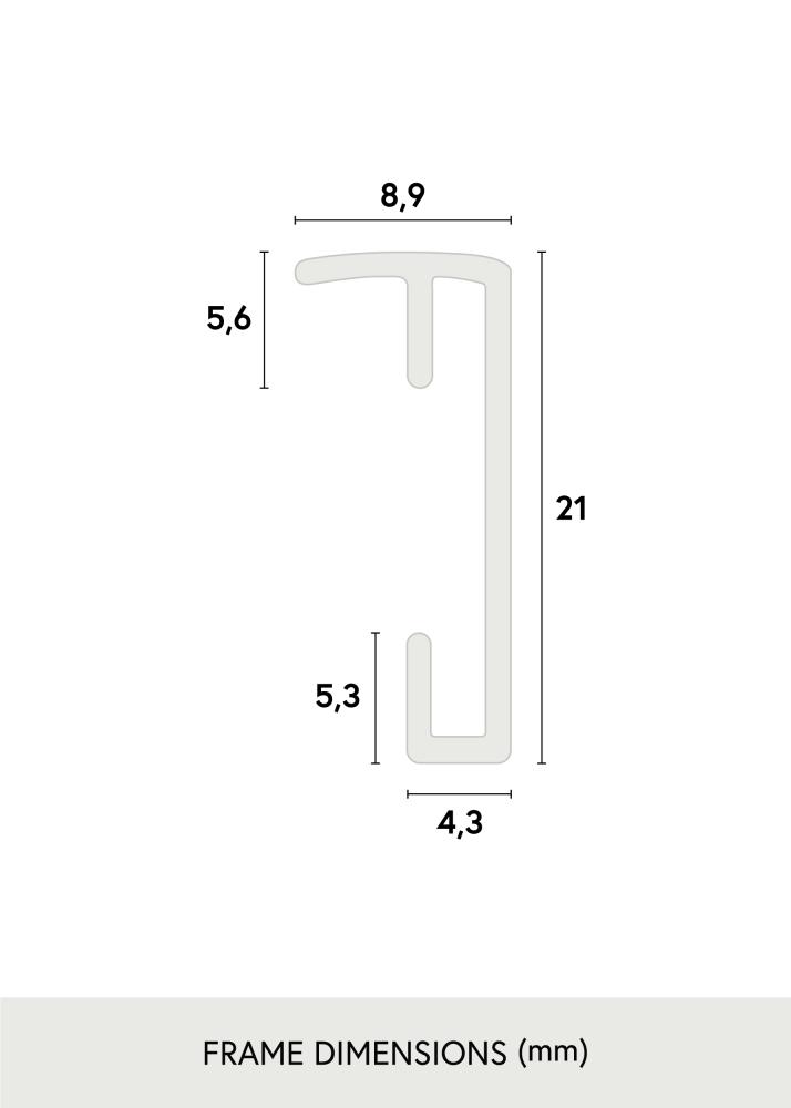 Cadre Poster Aluminum Verre Acryliques Silver 61x91,5 cm