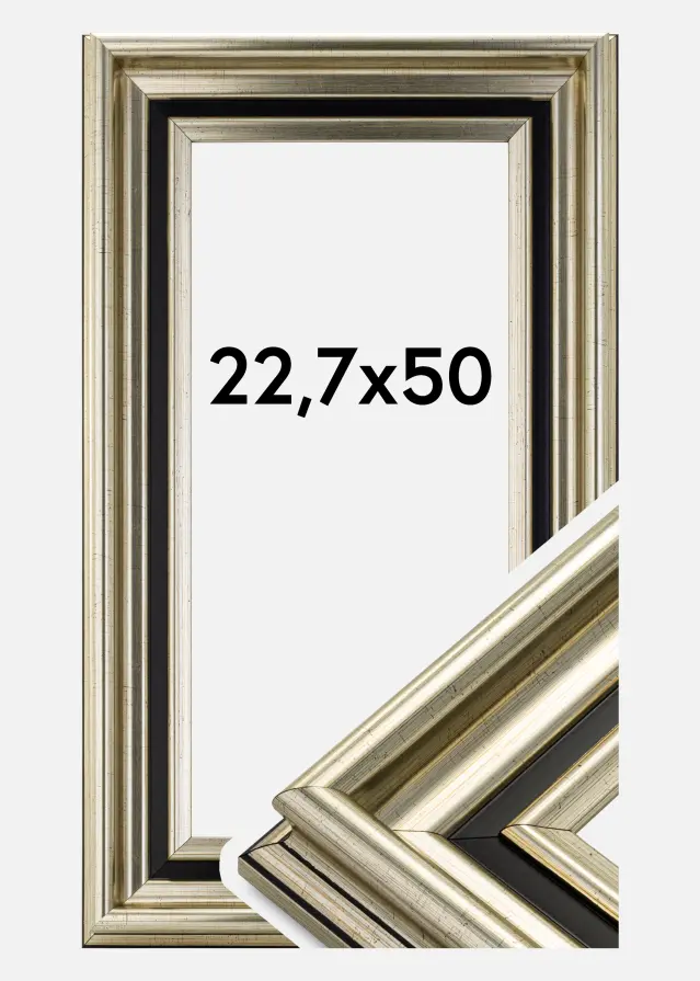 Cadre Gysinge Premium Argent 22,7x50 cm