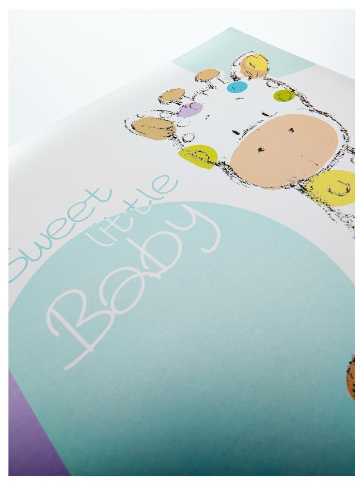 Kima Album bébé - 28x30,5 cm (50 pages blanches / 25 feuilles)