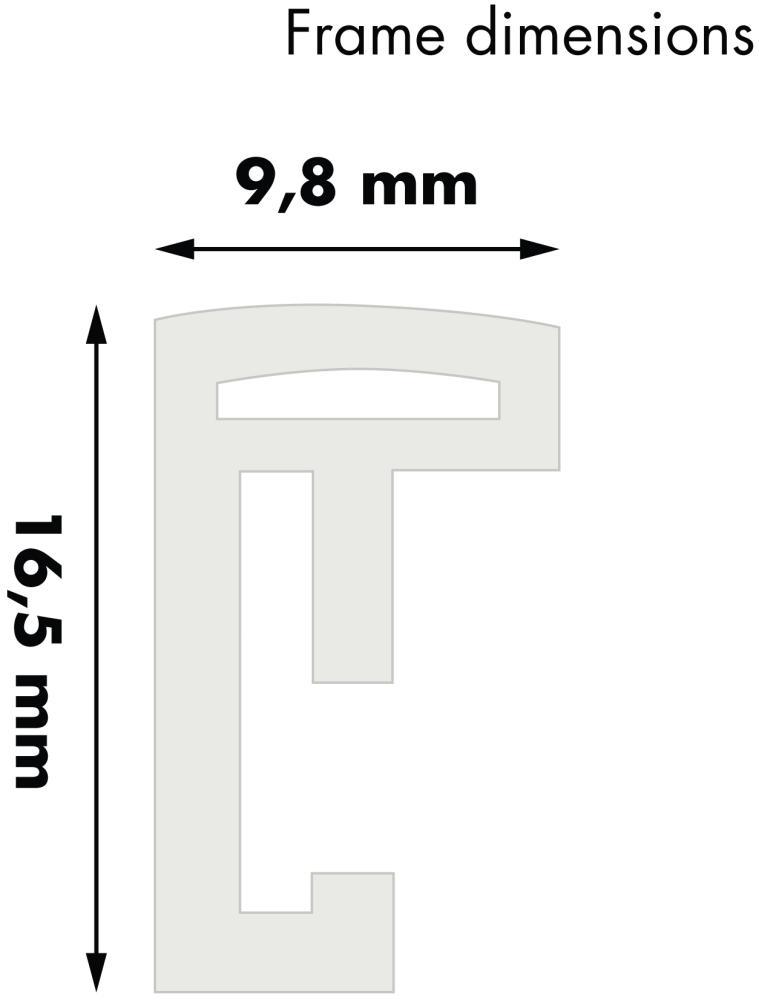 Cadre New Lifestyle Blanc 50x70 cm - Passe-partout Blanc 40x60 cm