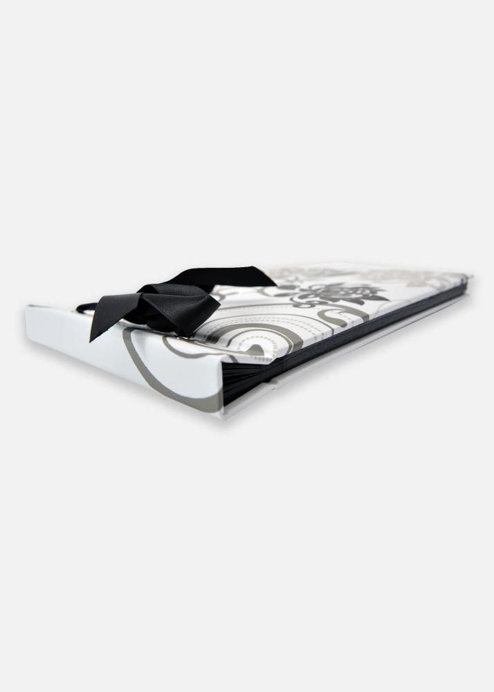 Grindy Album photo Blanc - 23,5x16 cm (40 pages noires / 20 feuilles)