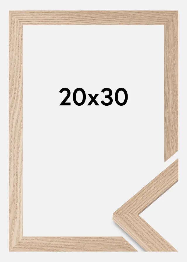 Cadre BGA Classic Verre Acrylique Chêne 20x30 cm