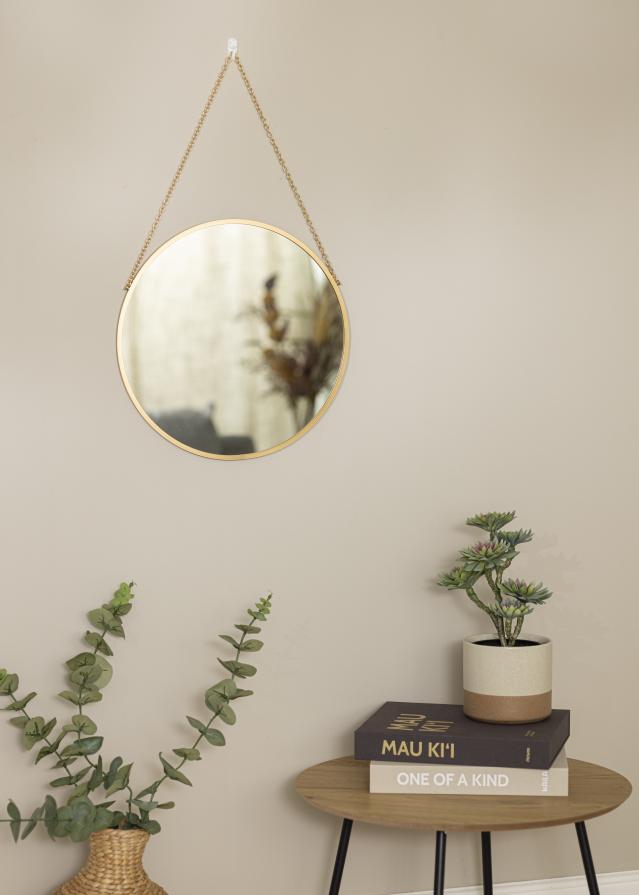 Miroir rond Modern Or 41 cm Ø