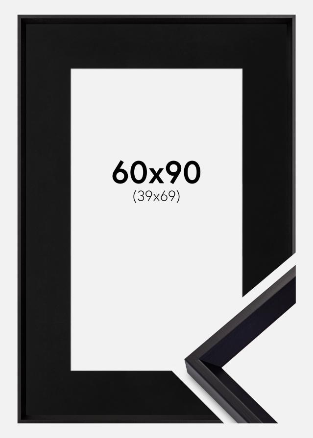 Cadre Globe Noir 60x90 cm - Passe-partout Noir 40x70 cm