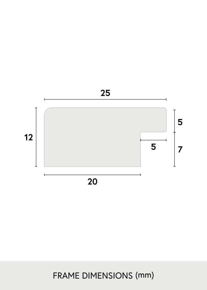 Cadre Trendline Noir 30x40 cm - Passe-partout Blanc 20x28 cm