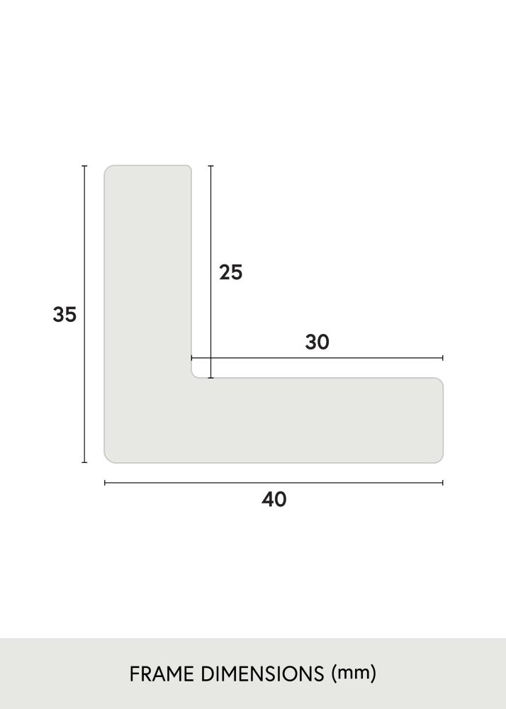 Cadre Wells Verre Acrylique Brun 40x40 cm