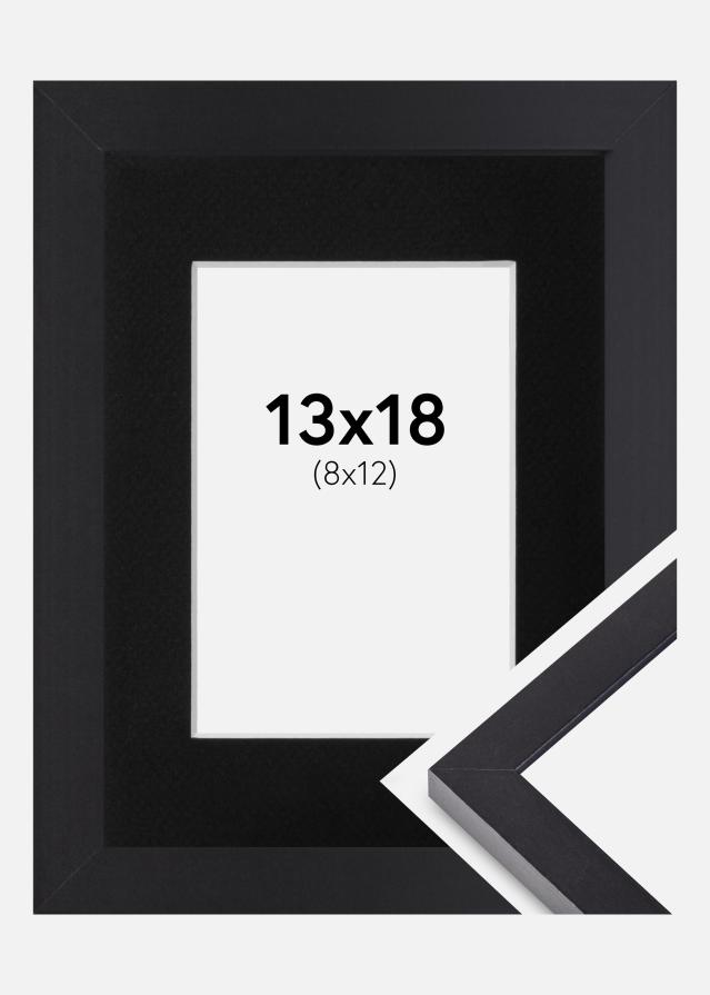 Cadre Selection Noir 13x18 cm - Passe-partout Noir 9x13 cm