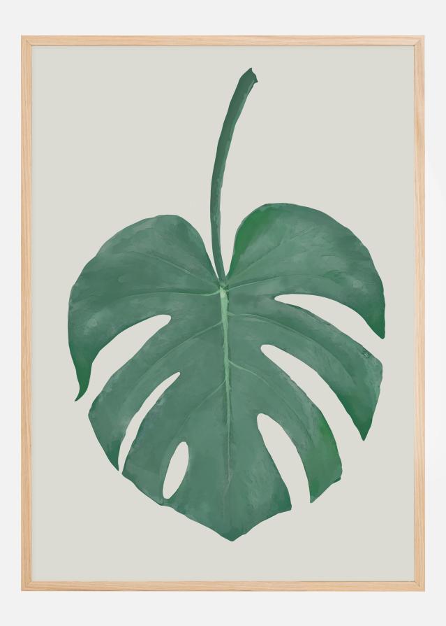 Monstera Aqua Poster