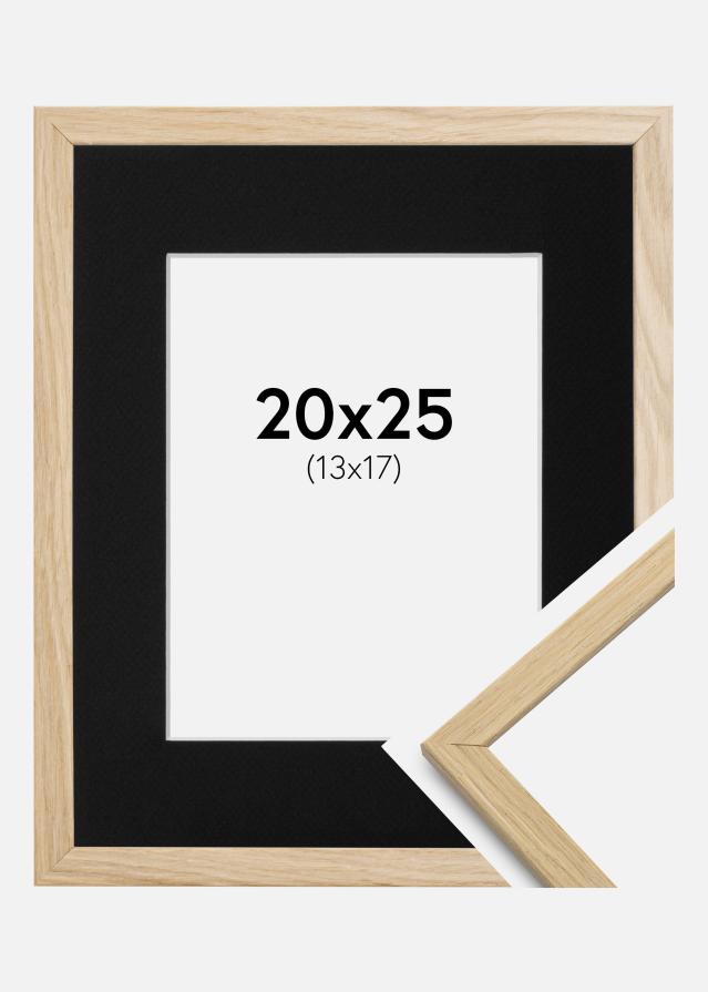 Cadre Edsbyn Chêne 20x25 cm - Passe-partout Noir 14x18 cm