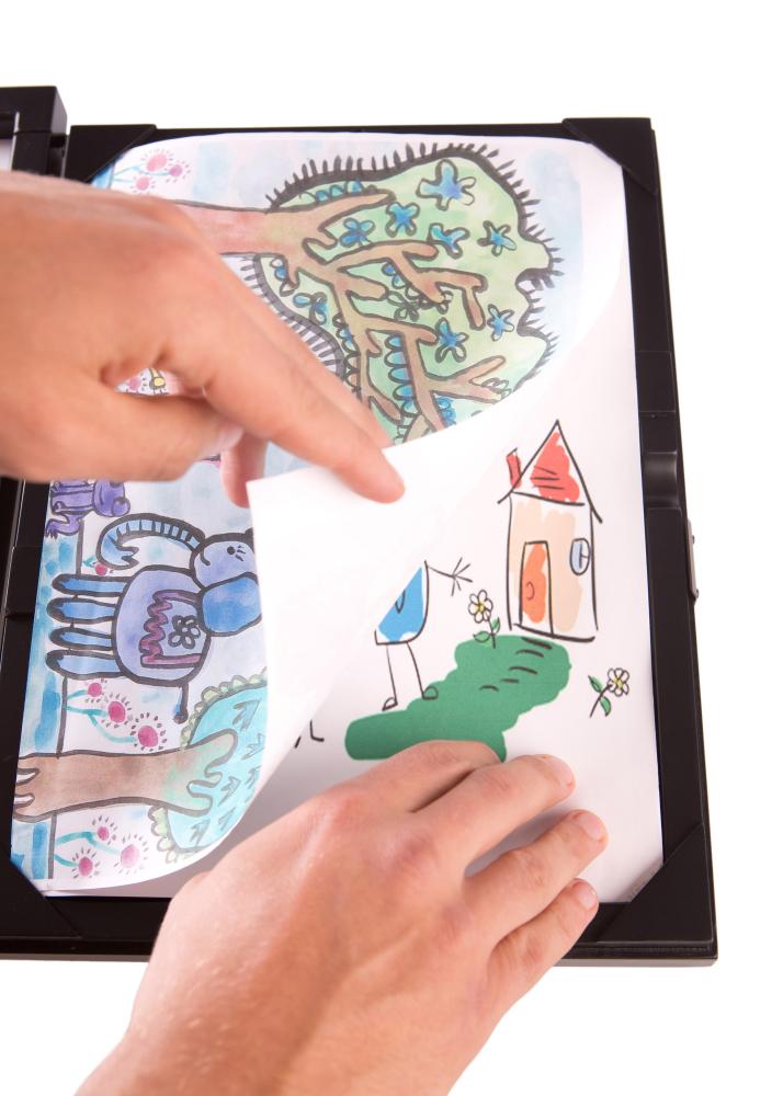 Cadre pour dessins Little Davinci Blanc A4