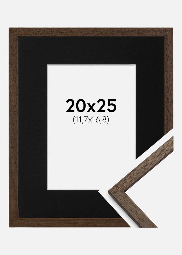 Cadre Edsbyn Noyer 20x25 cm - Passe-partout Noir 5x7 pouces