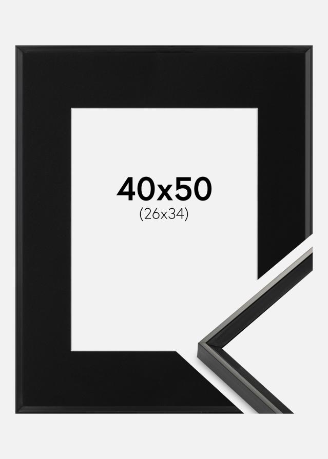 Cadre Desire Noir 40x50 cm - Passe-partout Noir 27x35 cm