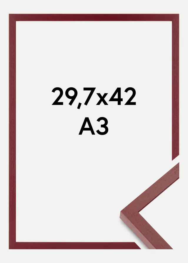 Colorful Verre acrylique Rouge 29,7x42 cm (A3)