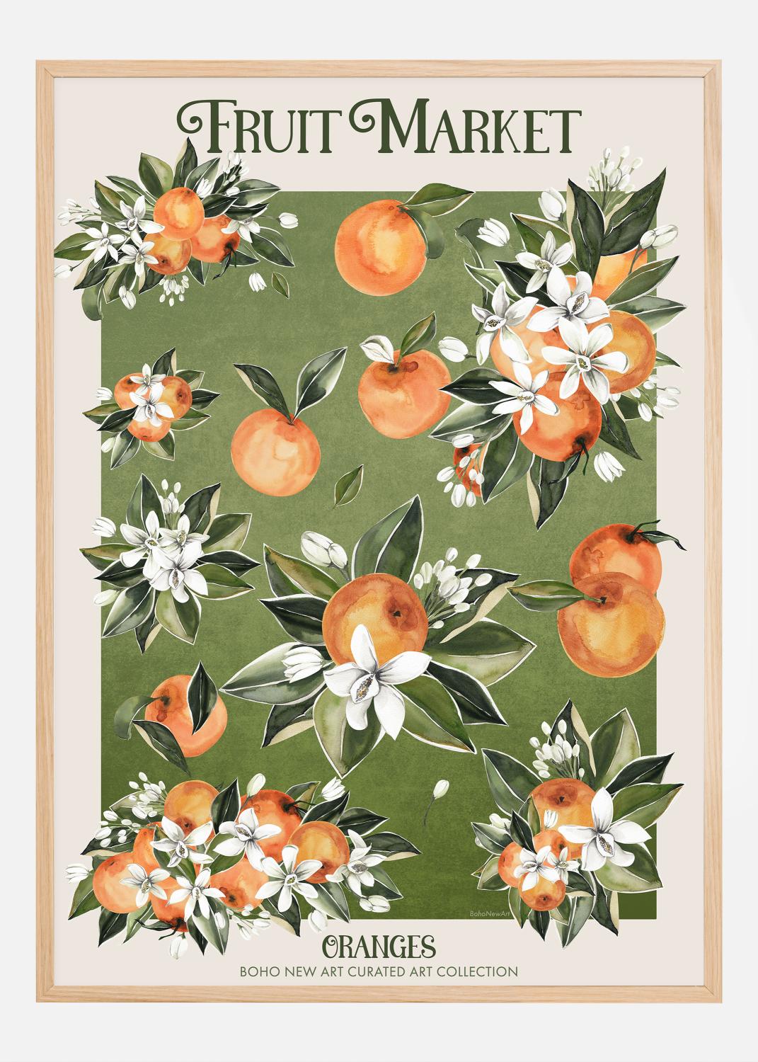 Product Image for Fruit Market - Boho Oranges Poster (21x29.7 cm (A4))