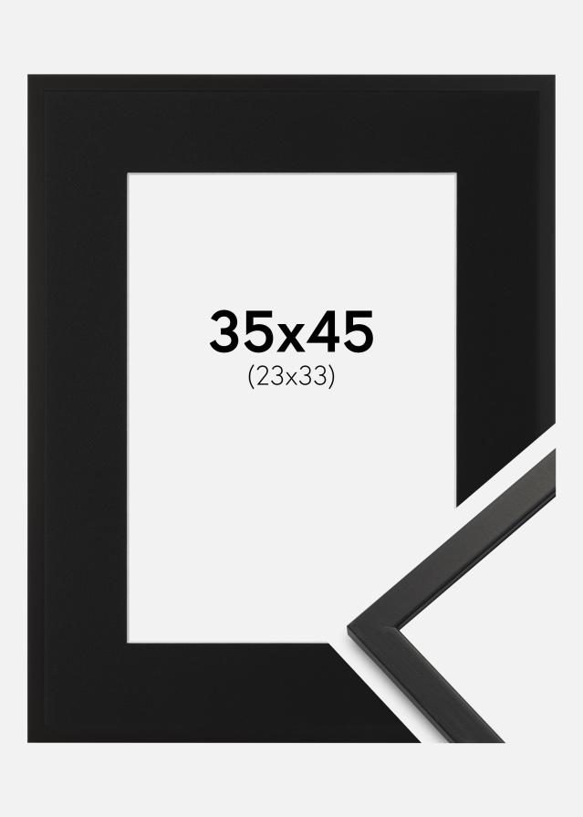 Cadre Edsbyn Noir 35x45 cm - Passe-partout Noir 24x34 cm