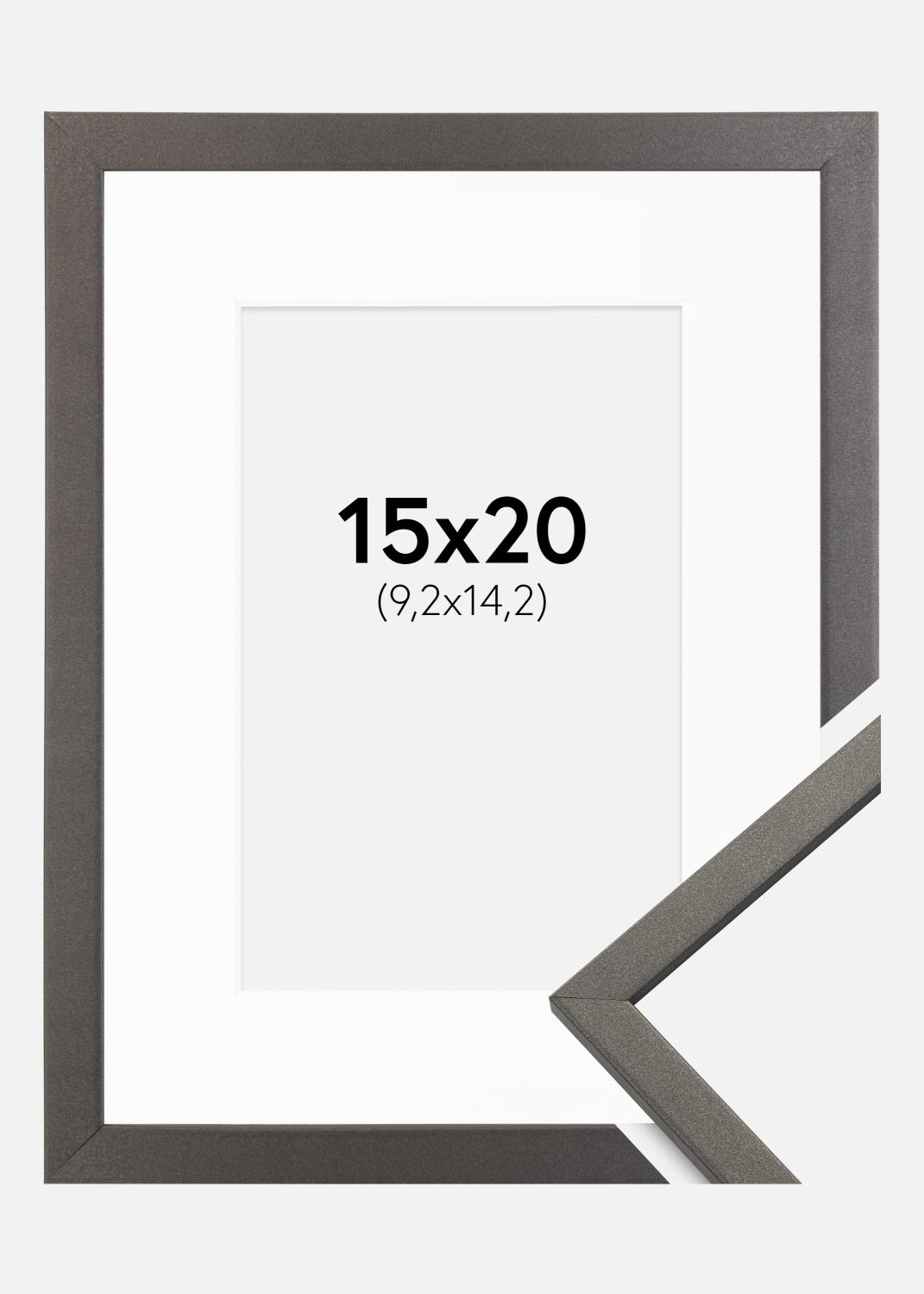 Product Image for Cadre Edsbyn Graphite 15x20 cm - Passe-partout Blanc 4x6 pouces