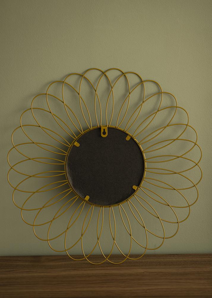 KAILA Miroir Flower - Or diamètre 50 cm