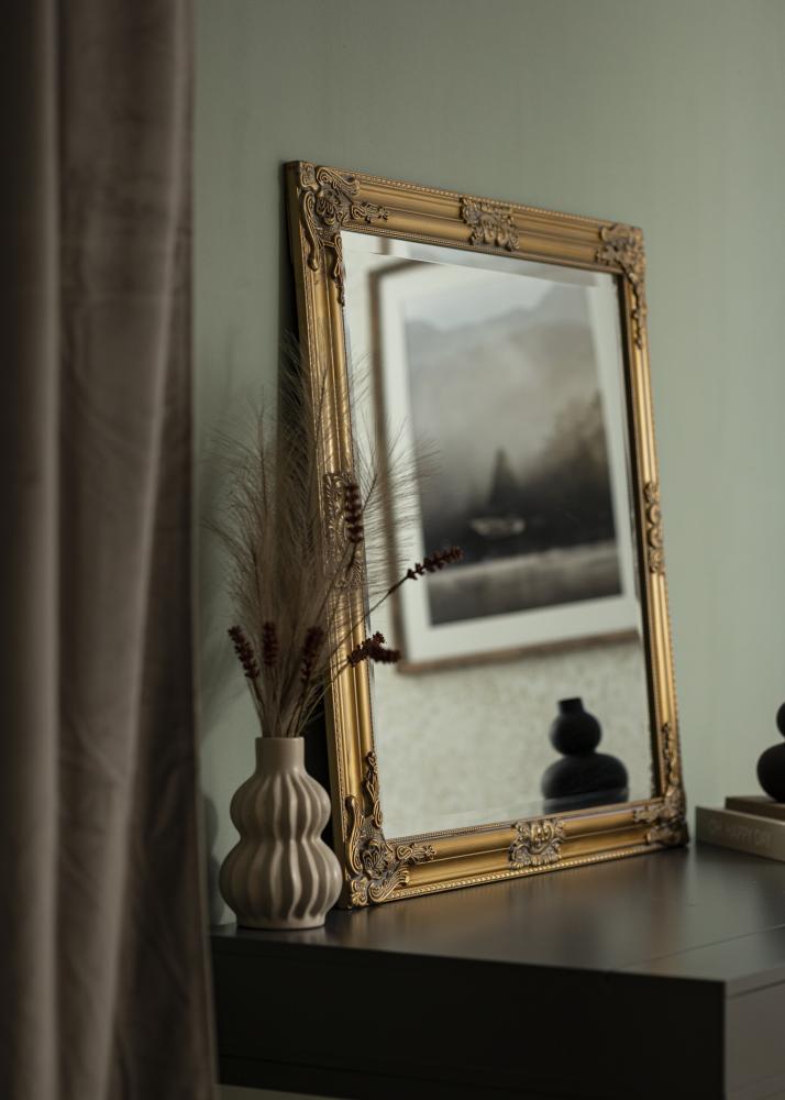 Miroir Bologna Or 80x80 cm