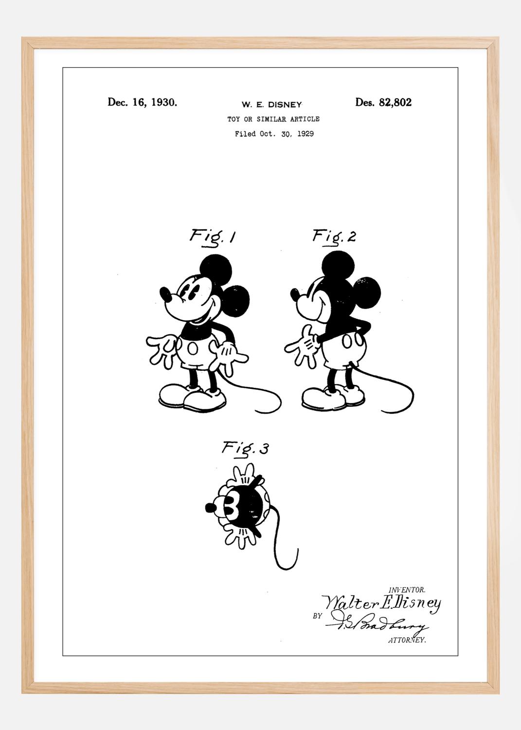 Product Image for Patent Print - Toy Walt Disney - White Poster (21x29,7 cm (A4))