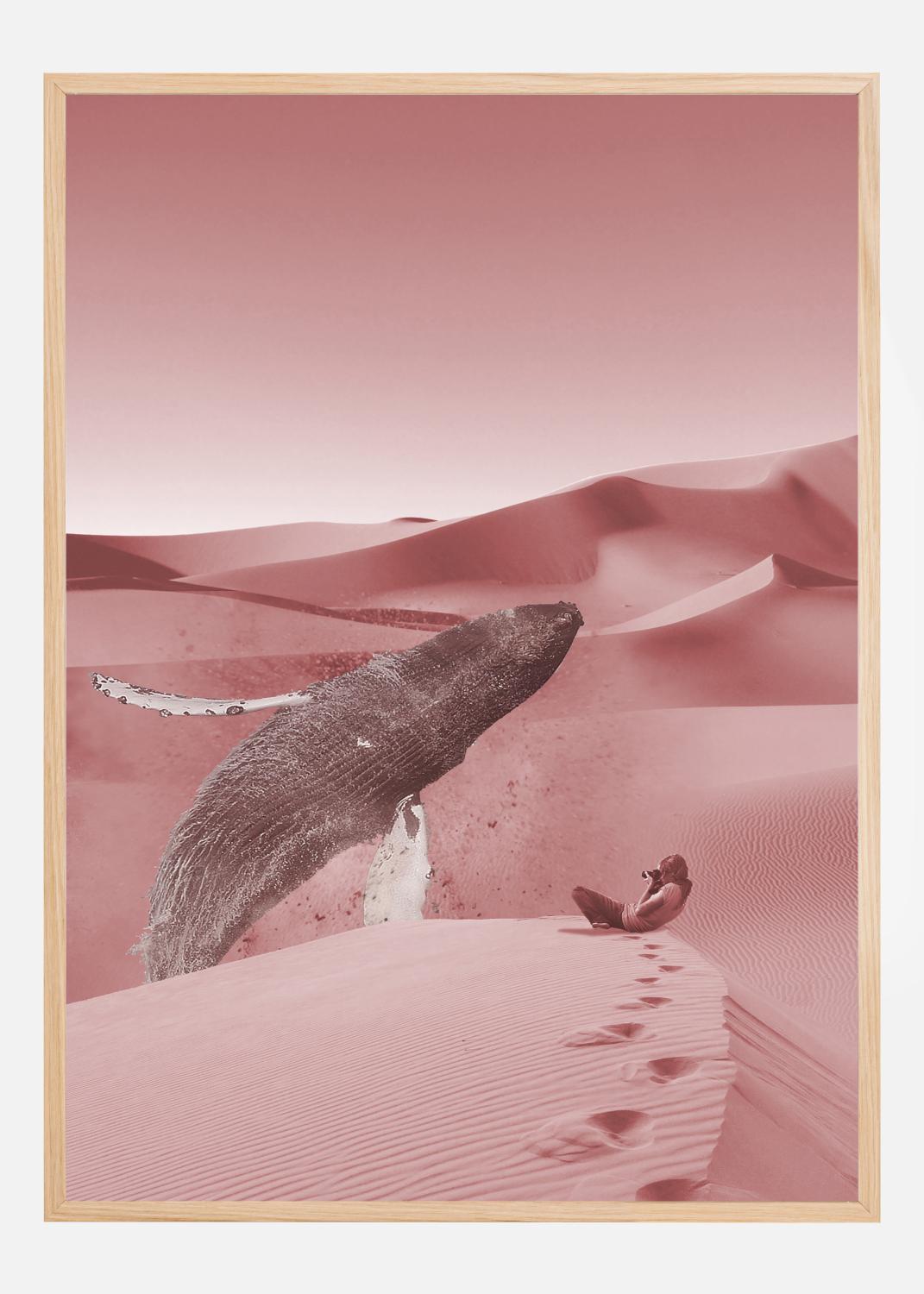 Product Image for Whale in a pink desert Poster (30x40 cm)