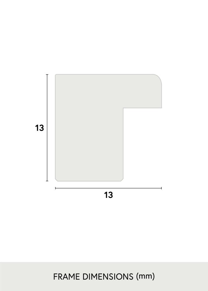 Cadre Galant Argent 50x70 cm - Passe-partout Blanc 16x24 pouces