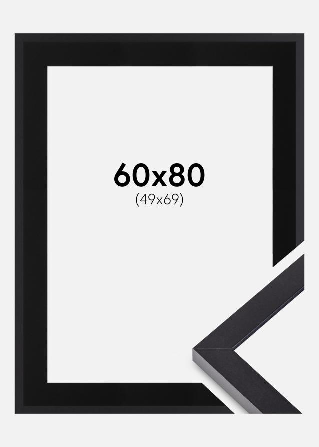 Cadre Selection Noir 60x80 cm - Passe-partout Noir 50x70 cm