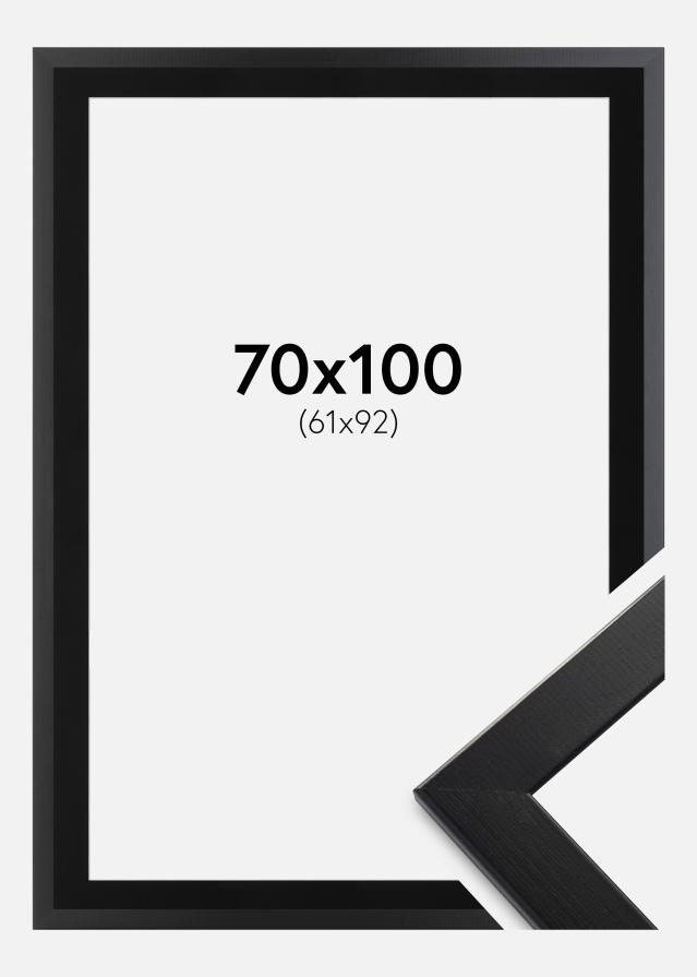 Cadre Trendline Noir 70x100 cm - Passe-partout Noir 62x93 cm