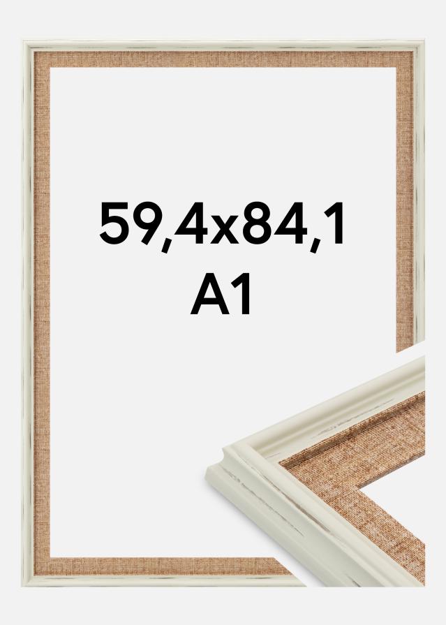 Cadre Sandweave Verre Acrylique Blanc 59.4x84 cm (A1)