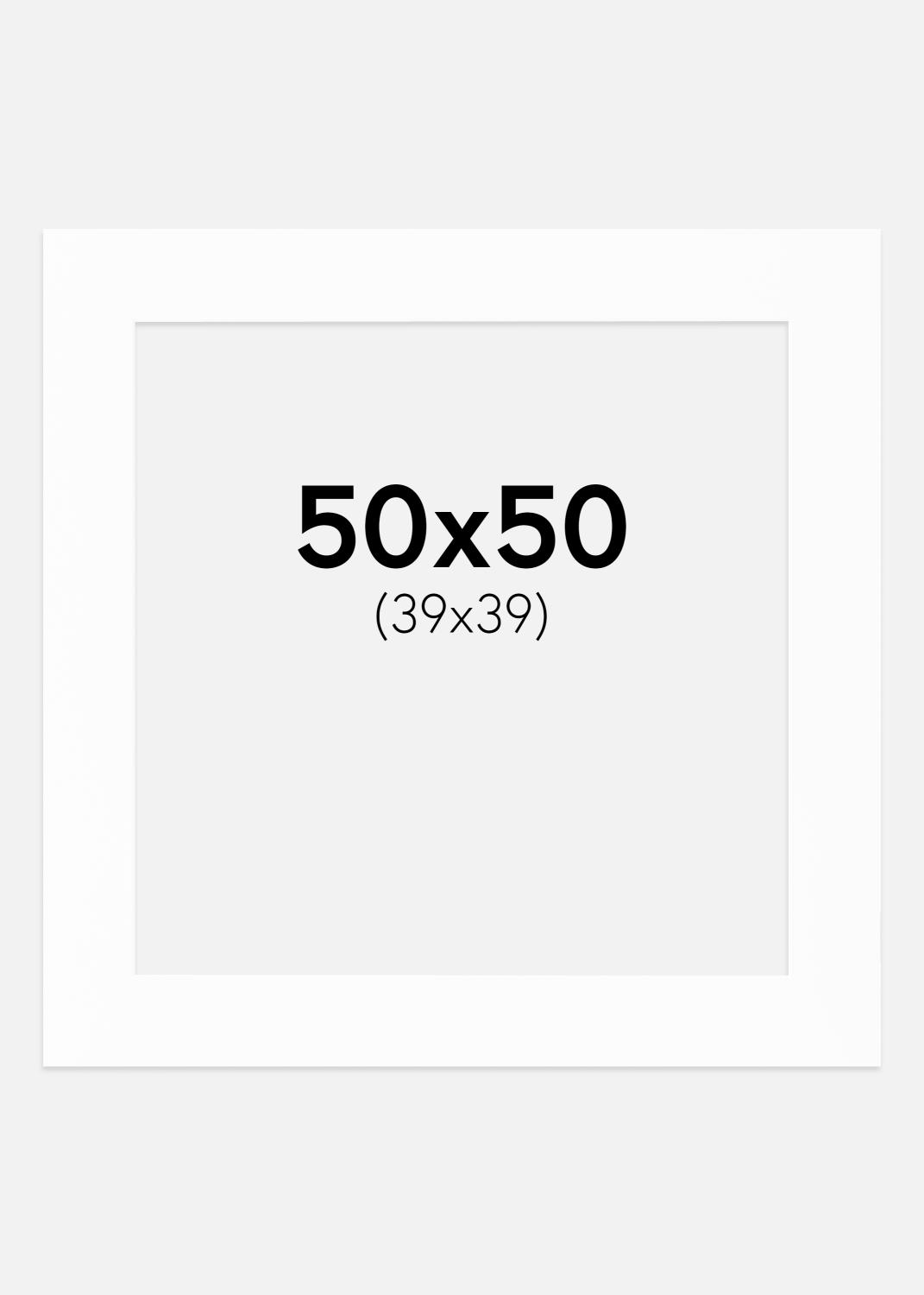 Product Image for Passe-partout Canson Blanc (noyau blanc) 50x50 cm (39x39)