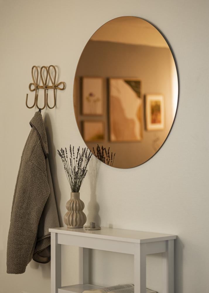 KAILA Miroir rond Rose Gold diamètre 80 cm