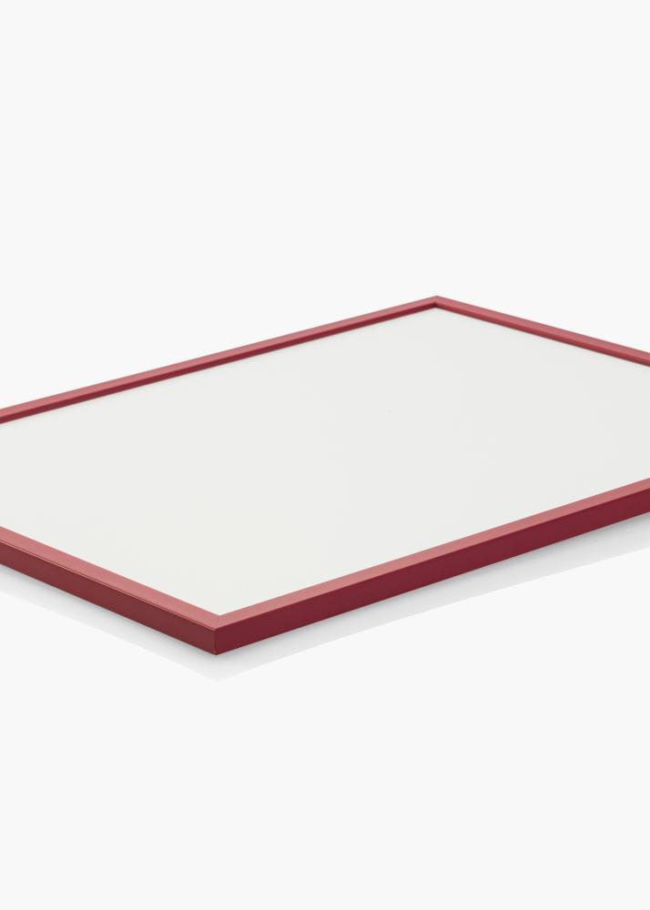 Cadre Edsbyn Rouge 50x50 cm - Passe-partout Blanc 40x40 cm