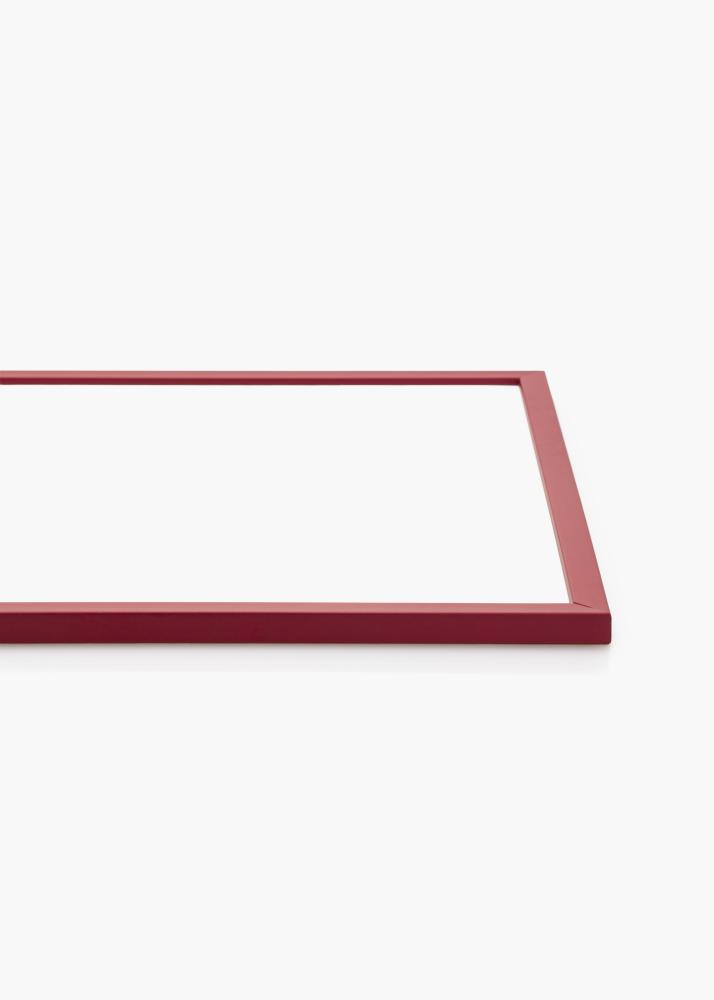 Cadre Edsbyn Rouge 50x70 cm - Passe-partout Blanc 40x60 cm