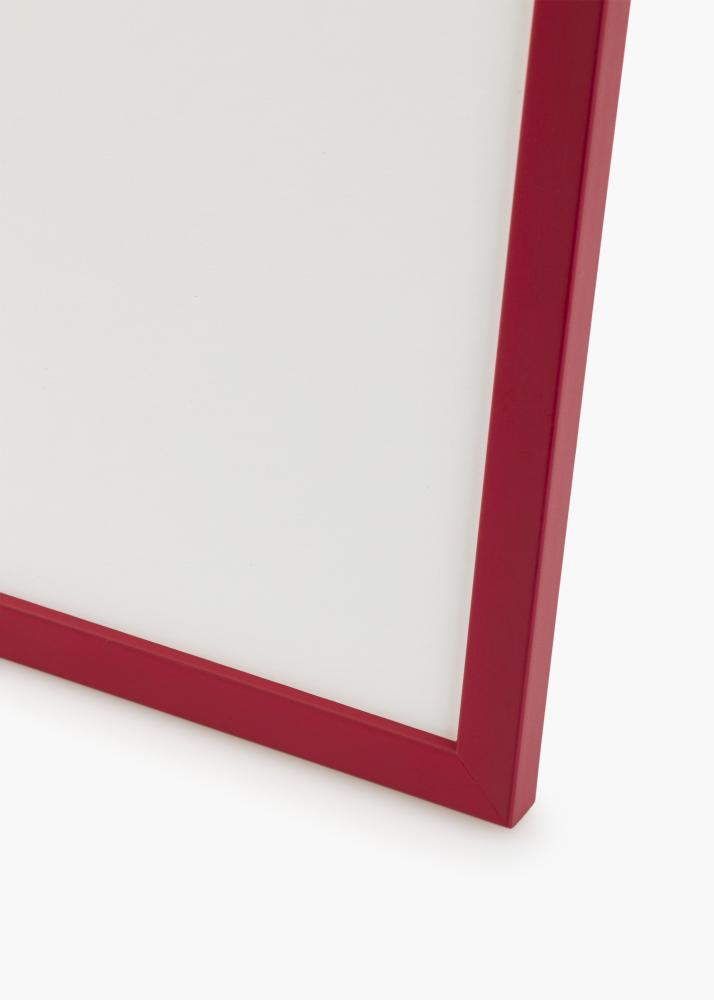 Cadre Edsbyn Rouge 50x50 cm - Passe-partout Blanc 40x40 cm