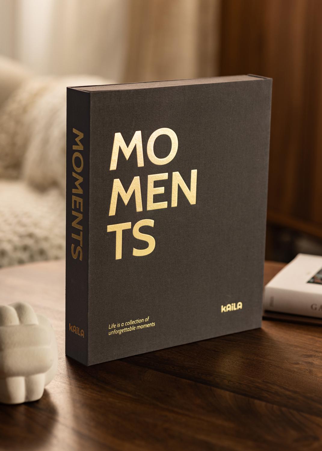 Product Image for KAILA MOMENTS Black - Coffee Table Photo Album (60 Pages Noires)