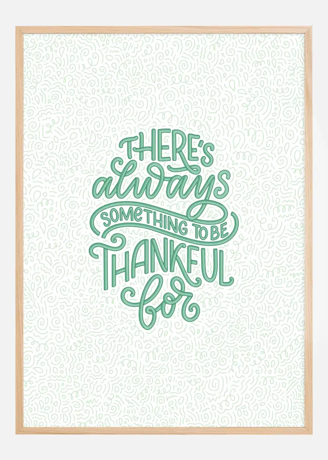 So Thankful in Green Poster