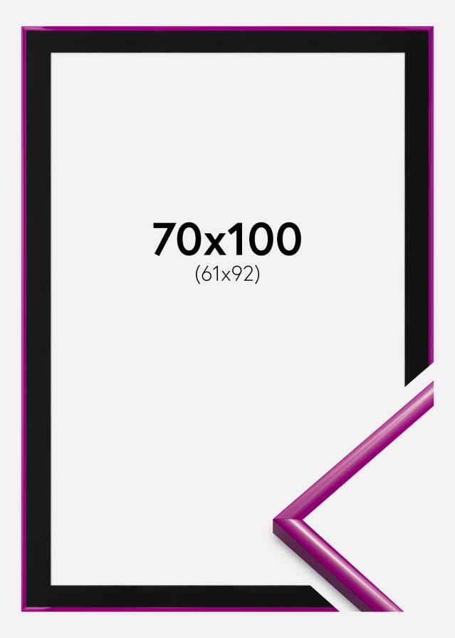Cadre New Lifestyle Fuchsia 70x100 cm - Passe-partout Noir 62x93 cm