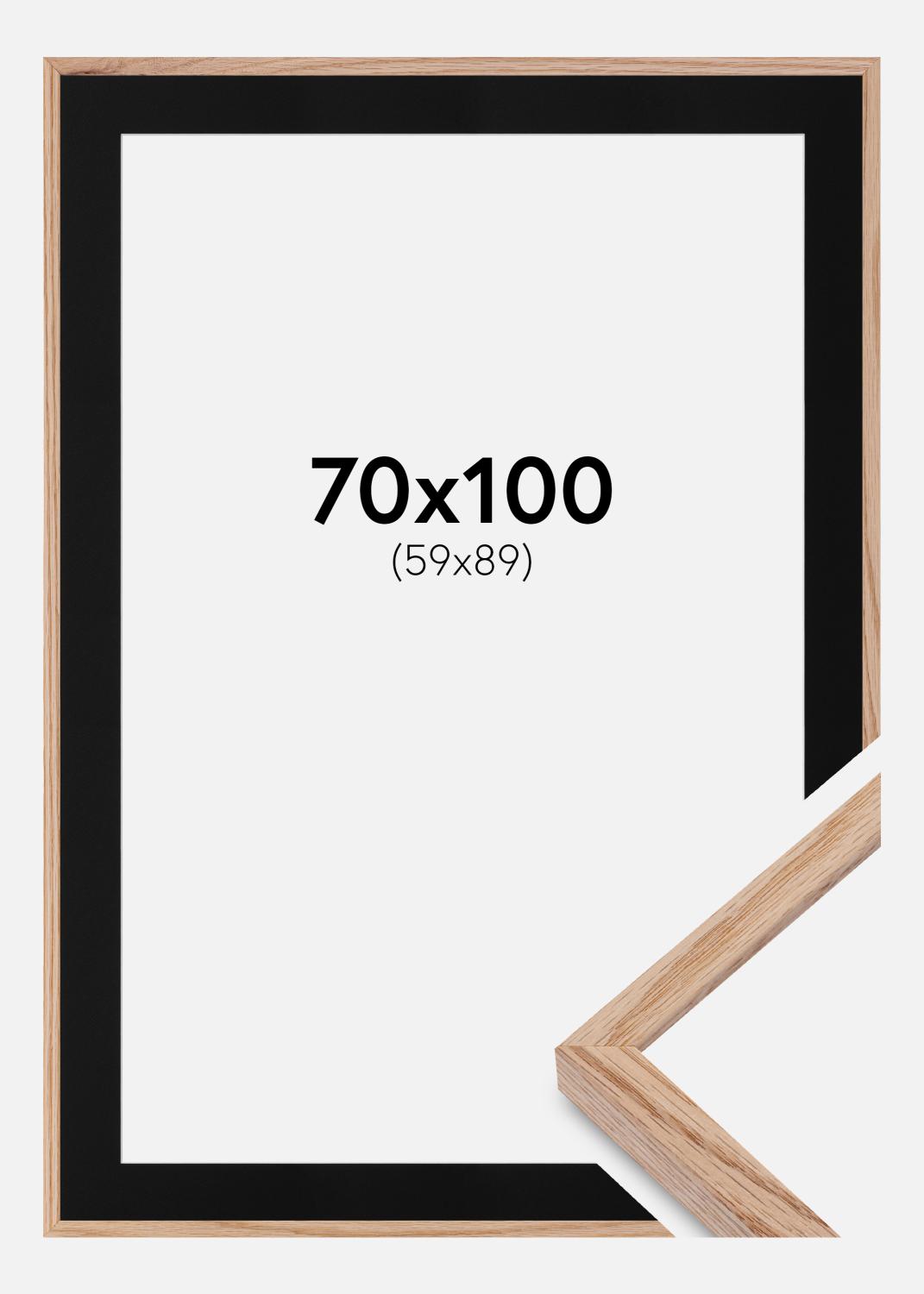 Product Image for Cadre E-Line Wide Chêne 70x100 cm - Passe-partout Noir 60x90 cm