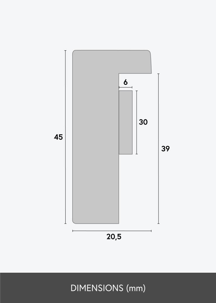 Miroir Balder Blanc - Sur mesure