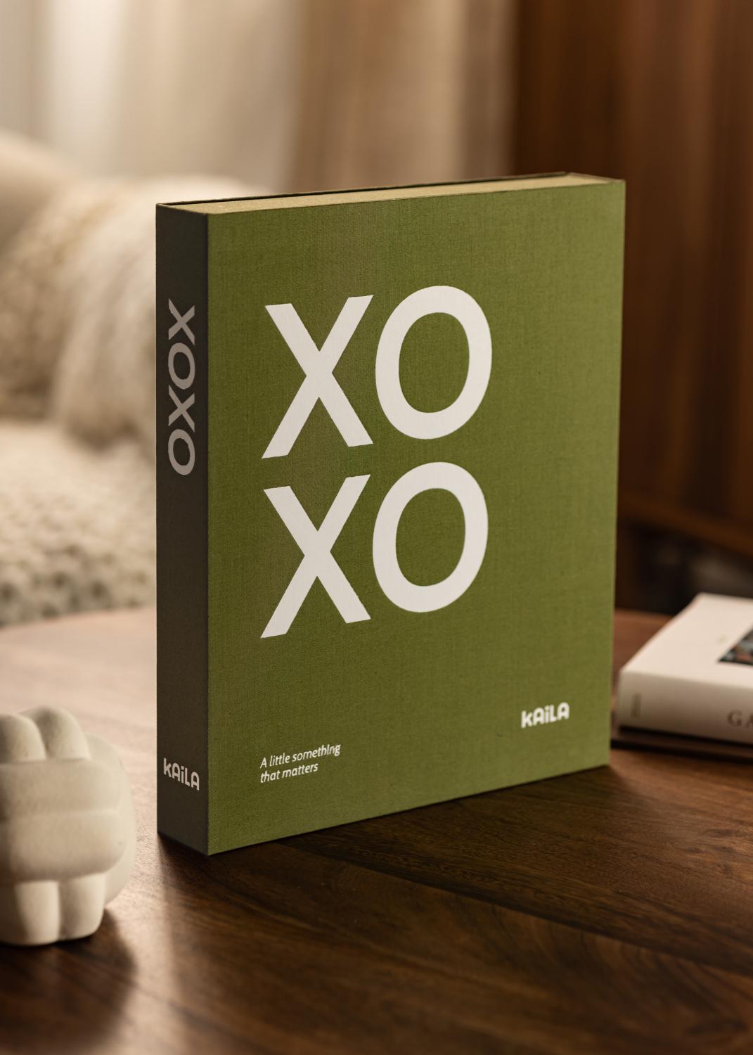 Product Image for KAILA XOXO Olive - Coffee Table Photo Album (60 Pages Noires / 30 Feuilles)