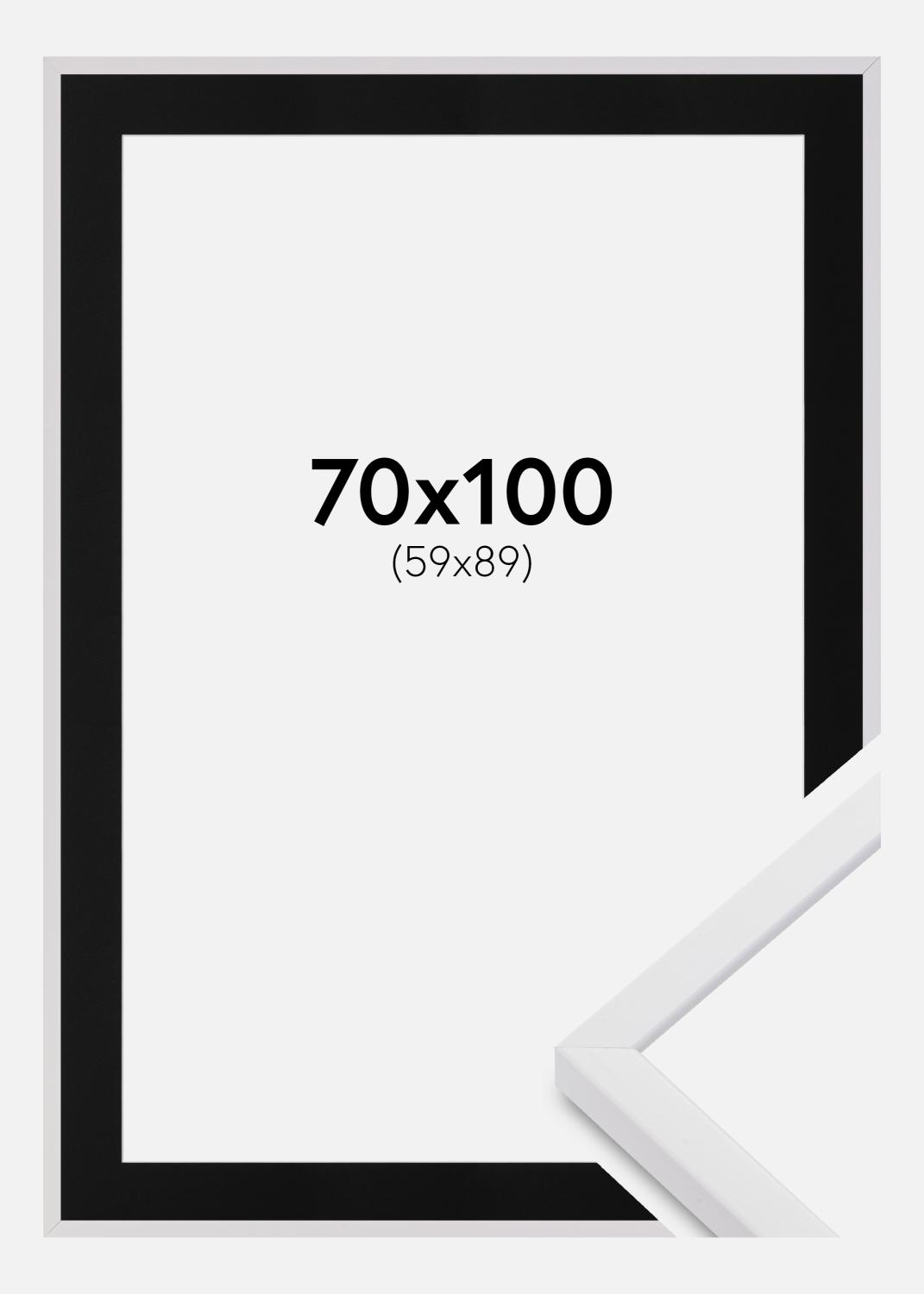 Product Image for Cadre E-Line Wide Blanc 70x100 cm - Passe-partout Noir 60x90 cm