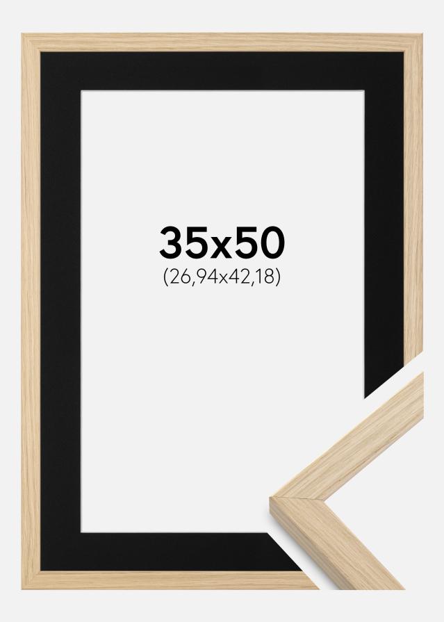 Cadre Grimsåker Chêne 35x50 cm - Passe-partout Noir 11x17 pouces