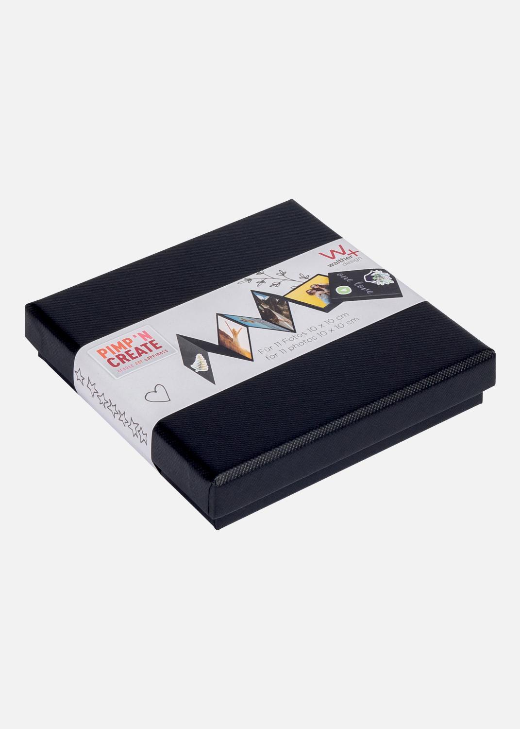 Product Image for PAC Leporello-Box Noir - 11 Images en 10x10 cm